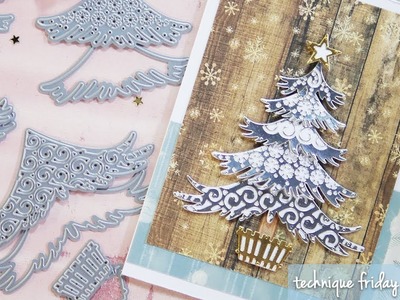 Christmas Tree Card | Technique Friday with Els