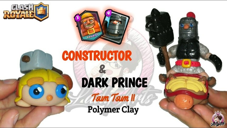 Constructor & Dark Prince | Clash Royale | Polymer Clay Tutorial