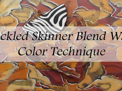Crackled Skinner Blend Polymer Clay Watercolor Technique