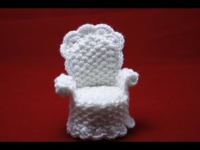 Crochet Pattern Chair for Dollhouse