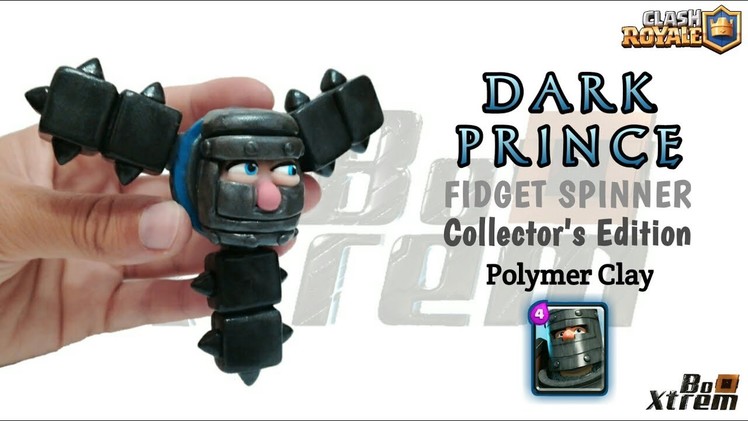 DARK PRINCE FIDGET SPINNER | Clash Royale | Polymer Clay Tutorial