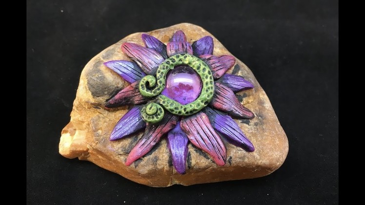 Decorating Rocks with Polymer Clay