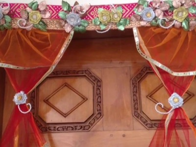 Diwali.christmas decoration ideas | flower toran| how to make door hanging |diwali toran diy|kk42