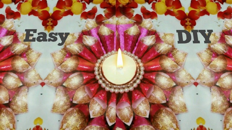Diwali Diya decoration ideas at home #1|DIY easy diya decoration|christmas candle holder ideas