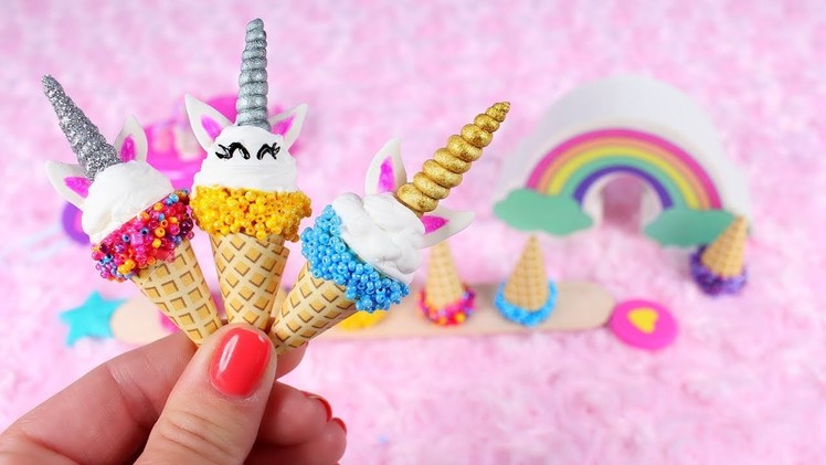 DIY American Girl Unicorn Ice Cream Cones