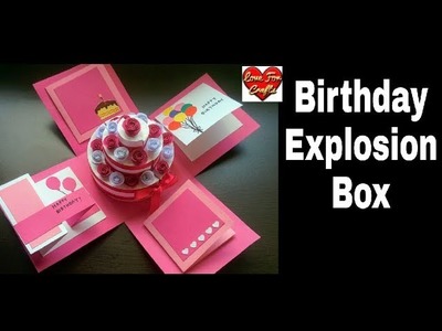DIY - Birthday Explosion Box Tutorial | How to Make Cake Explosion Box