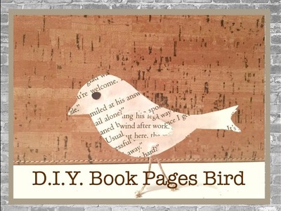 DIY | HOW TO BOOK PAGE BIRD | SVETLANKA DIY