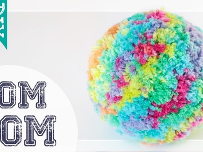 ★ DIY ★ yarn Pom Pom | how to make a rainbow fluffy Pom Pom