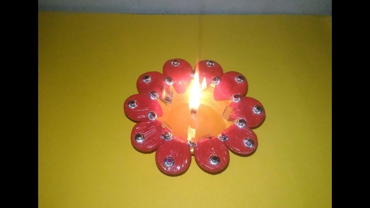 Diya decoration. Diwali special.DIY
