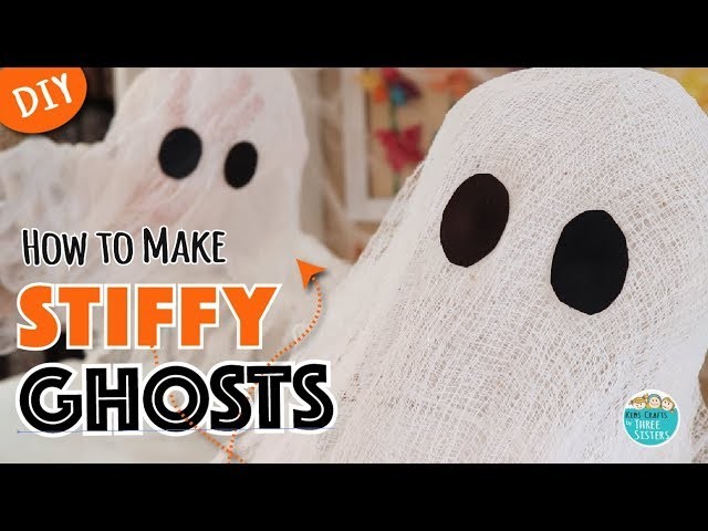 Easy Halloween Decor for Kids  | DIY Cheesecloth Ghosts | Mod Podge