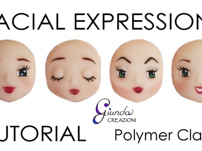 [ENG] Tutorial Facial Expressions for Dolls - Polymer Clay DIY