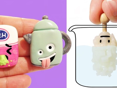 EXPERIMENT VS ROCK CANDY SCIENCE EMOJIS! Polymer Clay Tutorial