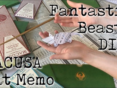 Fantastic Beasts DIY: MACUSA Rat Memo