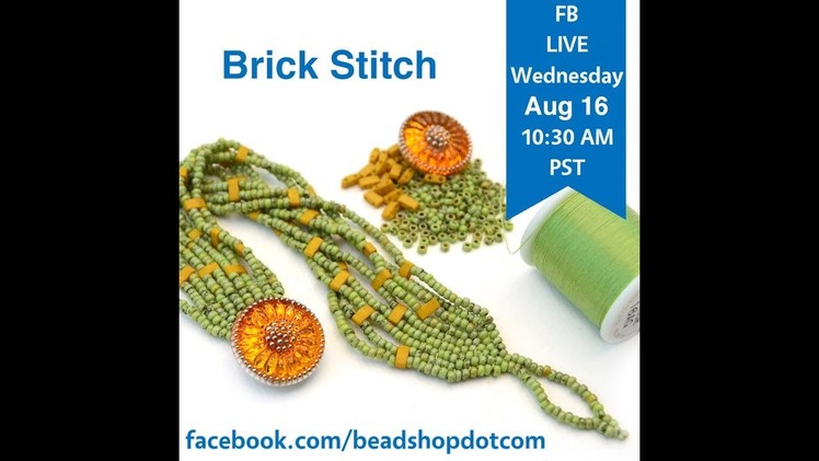FB Live Seed Bead School: Brick Stitch with Emily and Grace