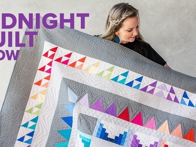 "Frequency" Rainbow Star Quilt | Yazzii GIVEAWAY + Angela's Solo Retreat - Midnight Quilt Show