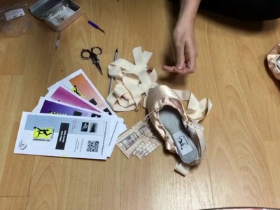 Full Guide on sewing Pointe shoe ribbons for heel support.