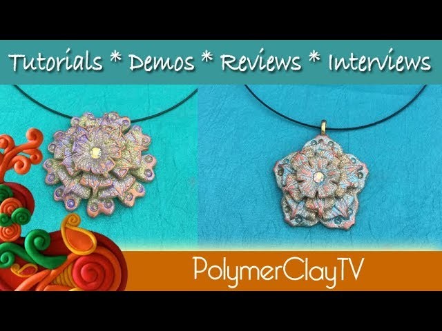Fun Easy and Beautiful Polymer Clay Flower Pendants