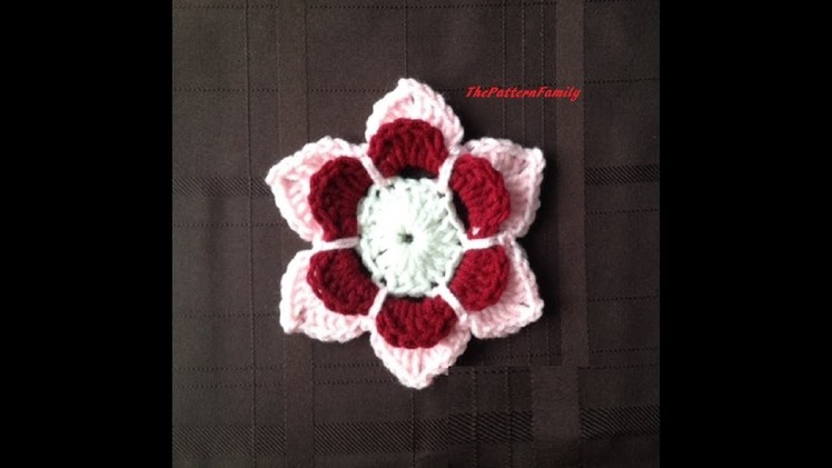 How to Crochet a Flower Pattern #30│by ThePatternfamily