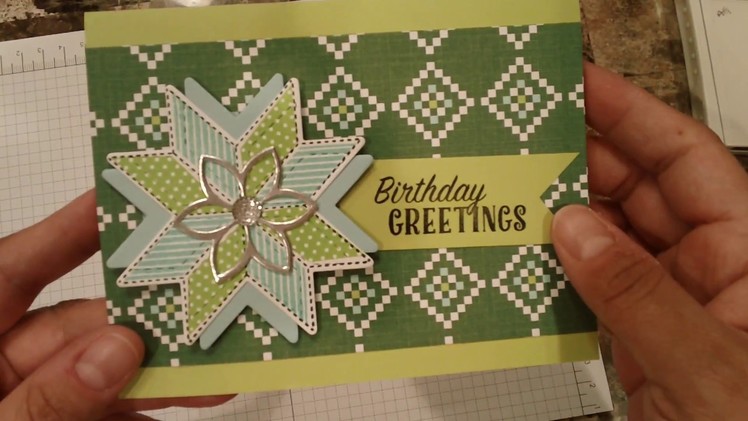 How to make a quick and easy Birthday card with Quilted Christmas suite