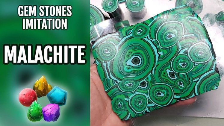 How to Make Faux Malachite stone from Polymer Clay