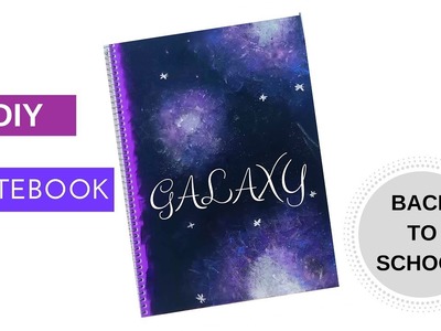 How to make GALAXY NOTEBOOK | Speedpainting Galaxy| DIY