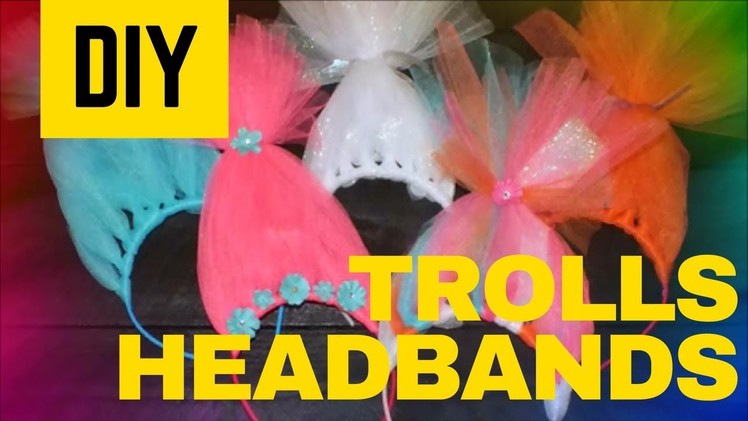 How to make Trolls Headbands - Quick & Easy DIY Trolls Headbands