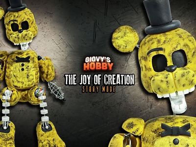 IGNITED GOLDEN FREDDY ★ TJOC: STORY MODE  ➤ Tutorial - Polymer clay ★ Cold porcelain ✔ Giovy Hobby