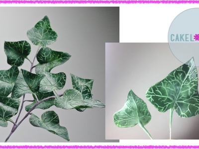 Ivy Foliage out of Gumpaste or Polymer Clay: Tutorial for Pashionista Sugar Artists