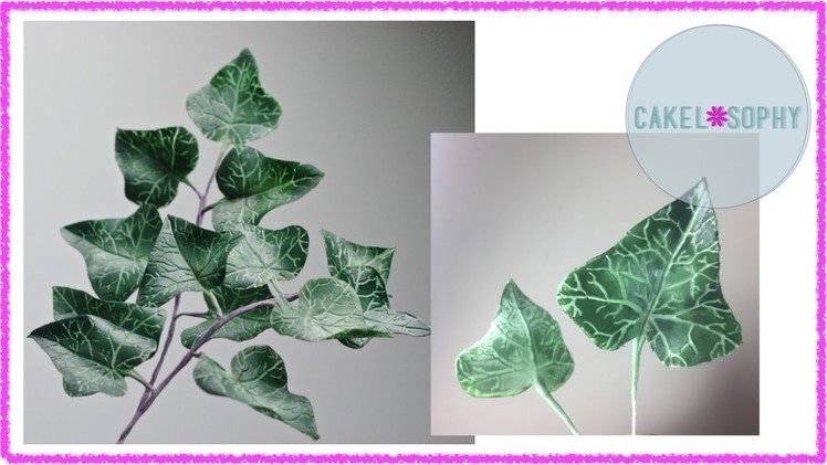 Ivy Foliage out of Gumpaste or Polymer Clay: Tutorial for Pashionista Sugar Artists