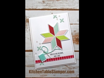 LIVE 2017 Stampin Up Holiday Catalog Tour and Christmas Quilt Card Making LIVE