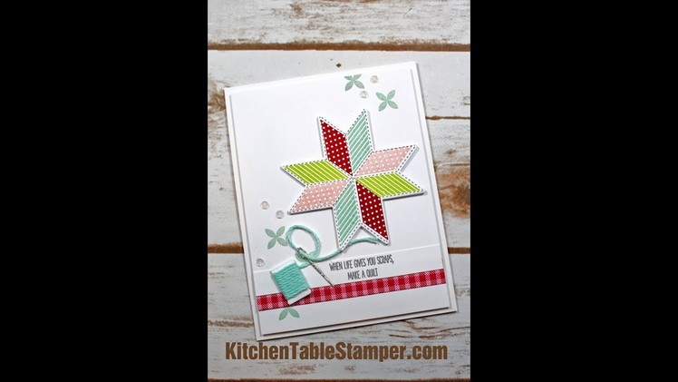 LIVE 2017 Stampin Up Holiday Catalog Tour and Christmas Quilt Card Making LIVE