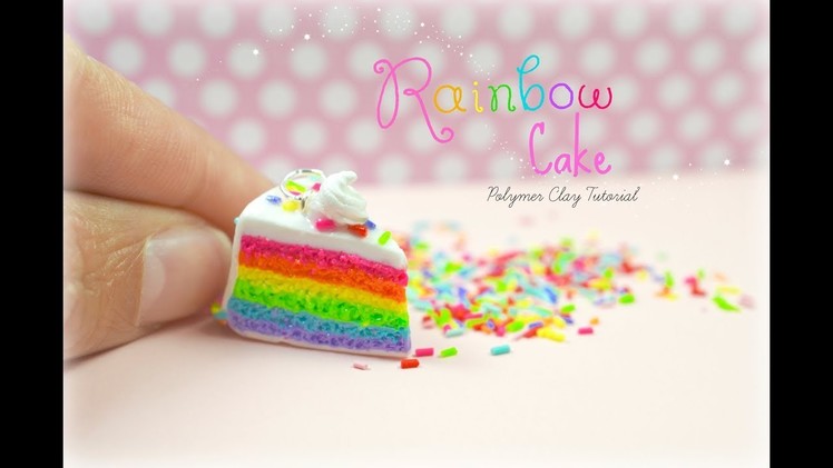 Mini Rainbow Cake Polymer Clay Tutorial