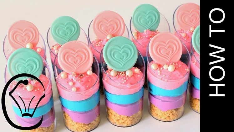 Mini Rainbow Cheesecake Dessert Cups by Cupcake Savvy's Kitchen