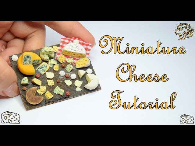 Miniature Cheese Tutorial-Polymer Clay