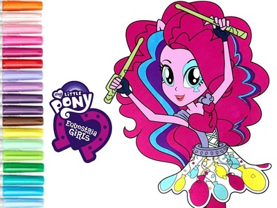 My Little Pony Equestria Girls Coloring Book Pages Pinkie Pie Rainbow Rocks MLPEG | SPRiNKLED DONUTS