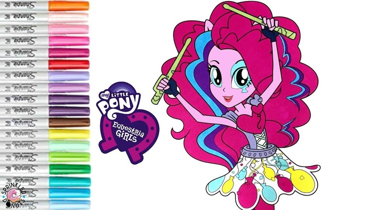 My Little Pony Equestria Girls Coloring Book Pages Pinkie Pie Rainbow Rocks MLPEG | SPRiNKLED DONUTS