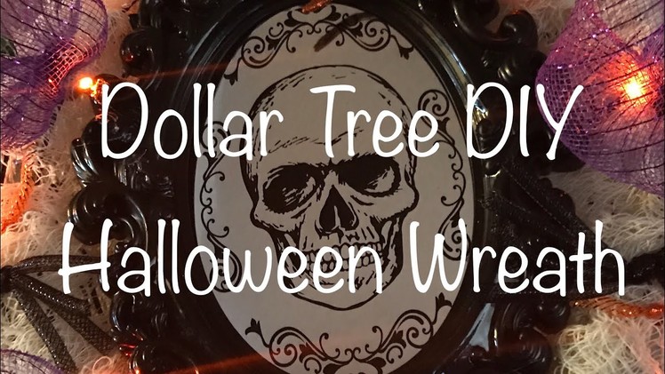 NEW Dollar Tree DIY -  Spooky Halloween Wreath - Quick and Easy