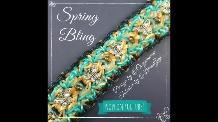 NEW Rainbow Loom SPRING BLING Bracelet (5 Pin Bar)