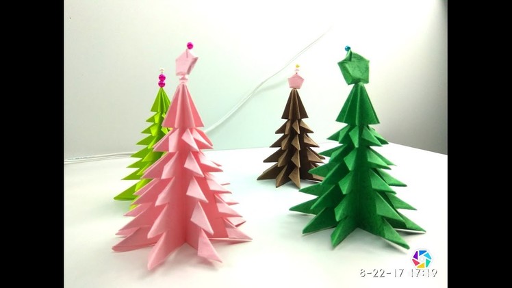 Origami Christmas Tree Tutorial-Origami Christmas Tree-How to Make an 0rigami Tree