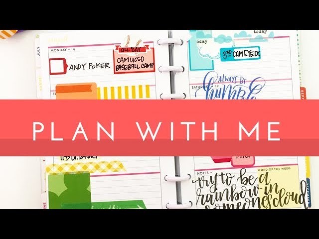 Plan With Me: August 17-21, 2017 {mini Happy Planner® + Rainbow Style!}