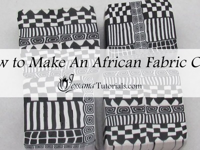 Polymer Clay African Fabric Cane Tutorial