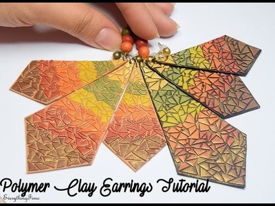 Polymer Clay Autumn Earrings Tutorial-Pinterest inspired