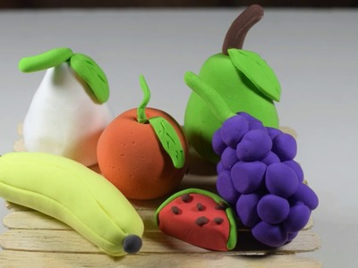 Polymer Clay Fruits Making Tutorial  | How to make Polymer Clay Fruits  | Million Dollar Crafts