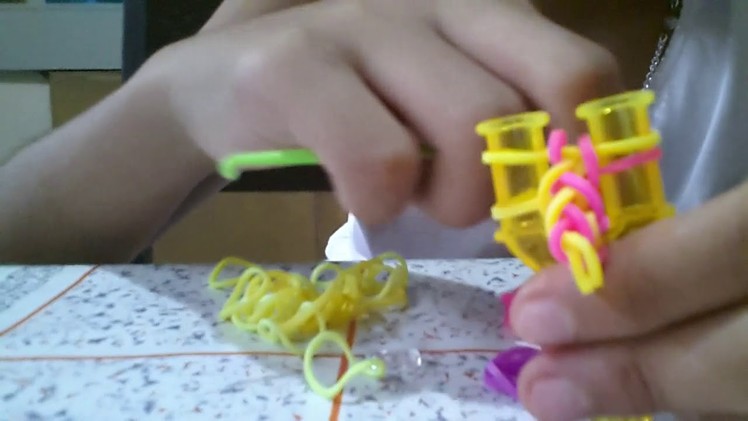 Rainbow Loom French Braid Bracelet Tutorial | How to make Rainbow loom french braid bracelet