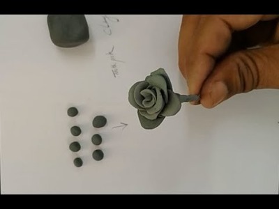 ROSE - Polymer Clay - How To - Step By Step - DK Sketchup
