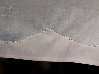 Sewing a Madeira Appliqué Hem on an heirloom garment