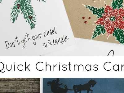 Three Quick Christmas Cards with So Suzy Stamps New Release