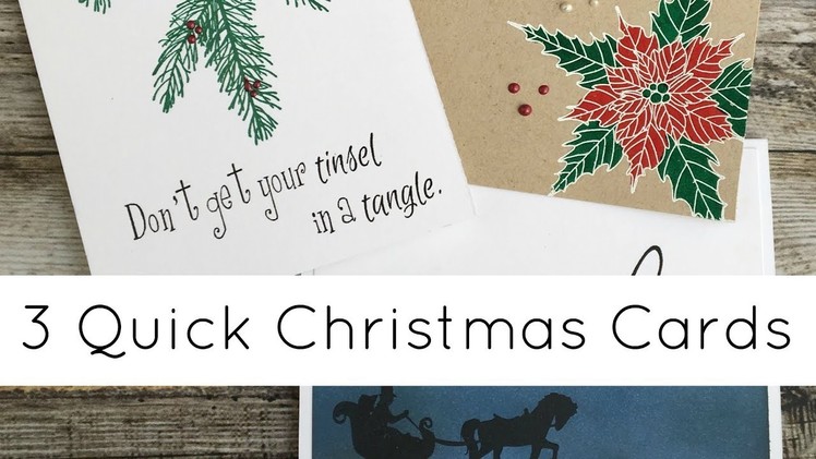 Three Quick Christmas Cards with So Suzy Stamps New Release