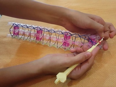 Triple single rainbow loom band. bracelet