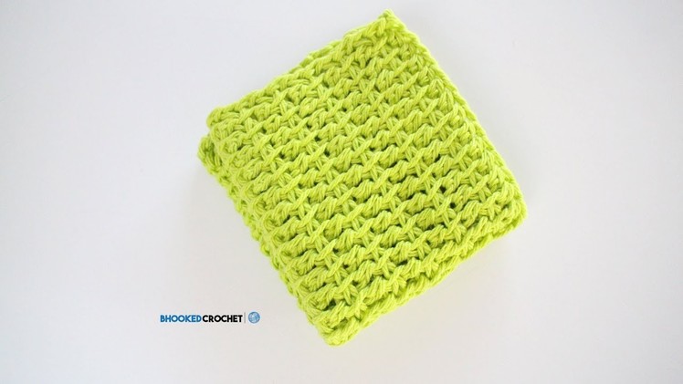Tunisian Crochet Wash Cloth Series: Pattern Two Left Handed